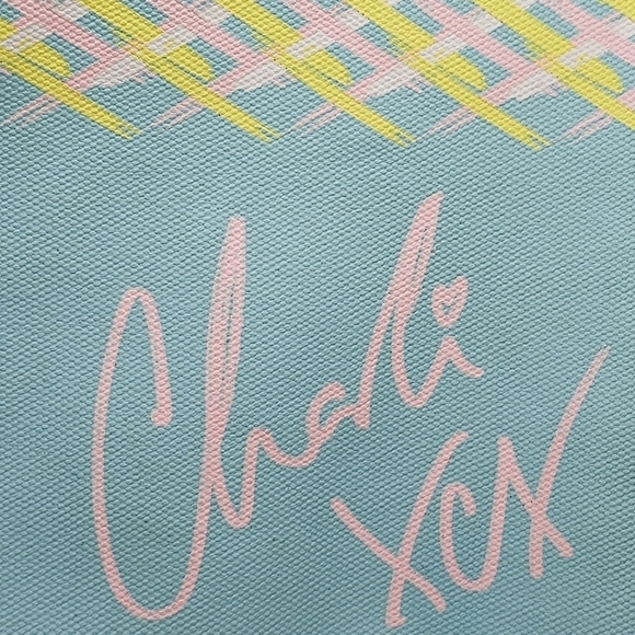 Make Up For Ever x Charli XCX Blue Pink Yellow Makeup Bag - Picture 4 of 7